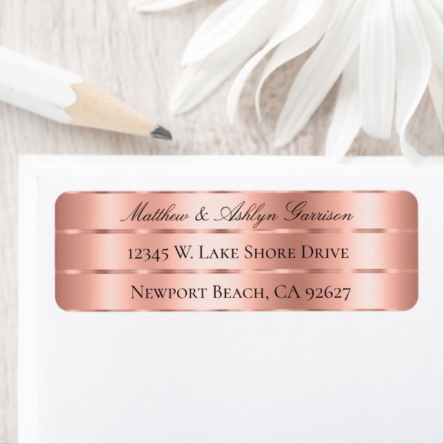 Nœud de ruban rose gold pour Baby Shower (En situation)