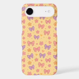 Nœuds et Fleurs Pastel – Jolies Filles Jaunes