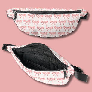 Nœuds rayés rose et rouge coquette blush