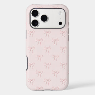 Nœuds Roses Dessinés Simplement Coquette Minimalis