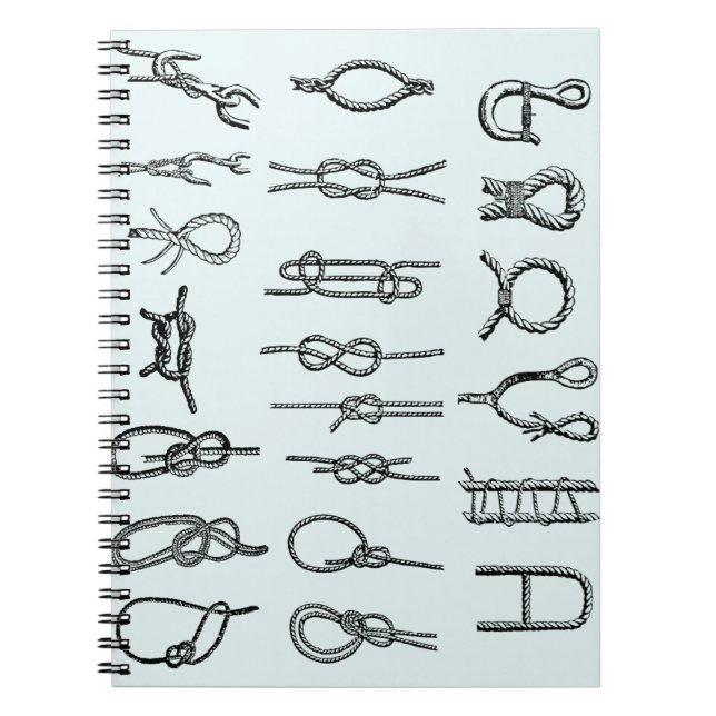 Noeuds, s'accrocher, sûr, cravates, carnet (Devant)