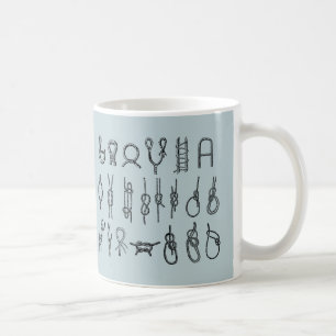 Noeuds, s'accrocher, sûr, cravates, tasse de café