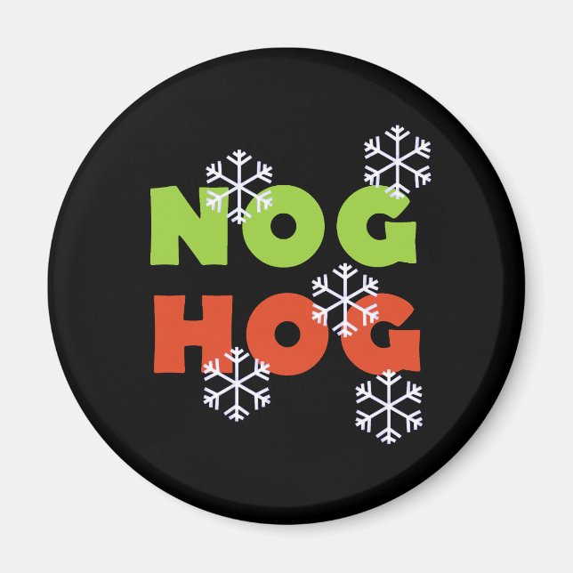 Nog Hog Magnet (Front)