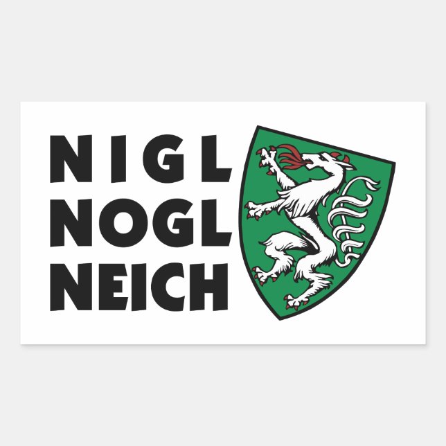 Nogl neich Vintage Steiermark Austria Sticker (Front)