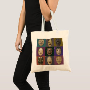 Noh masks colection tote bag