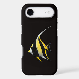 Noir 4 Luxe iPhone 17 Air, Poisson-ange à deux ban