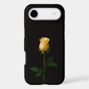 Noir 4 Luxe iPhone 17 Air, Rose Jaune Ensoleillé