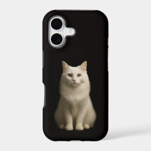 Noir 4 Luxe iPhone 17 Mate Chat Turc d'Angora