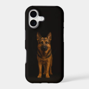 Noir 4 Luxe iPhone 17 Mate, Chien Berger Allemand