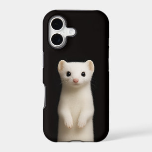 Noir 4 Luxe iPhone 17 Mate, Élégante Hermine