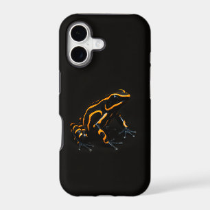 Noir 4 Luxe iPhone 17 Mate, Grenouille Orange Noir