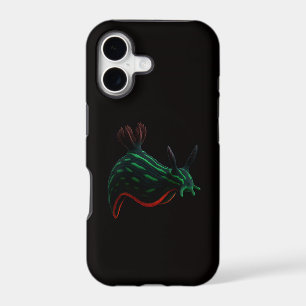 Noir 4 Luxe iPhone 17 Mate, Limace de Mer Néon