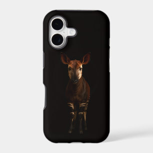 Noir 4 Luxe iPhone 17 Mate, Okapi de la Forêt
