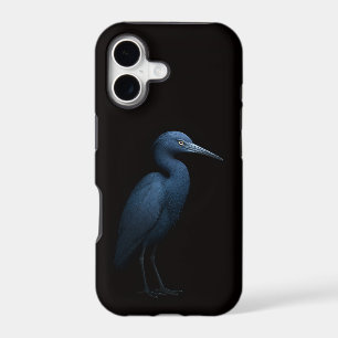 Noir 4 Luxe iPhone 17 Mate Petit Héron Bleu