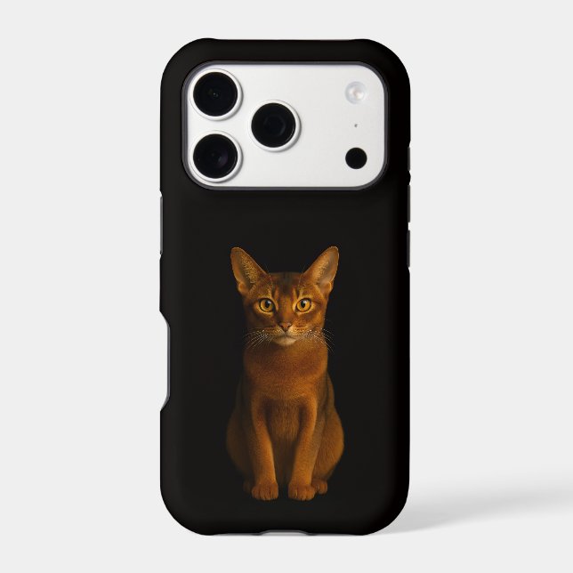 Noir 4 Luxe iPhone 17 Pro, Beauté Abyssinienne (Verso)