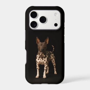 Noir 4 Luxe iPhone 17 Pro, Chien Terrier sans poil