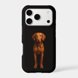Noir 4 Luxe iPhone 17 Pro, Chien Vizsla Agile