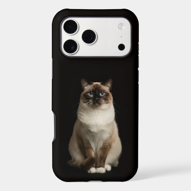 Noir 4 Luxe iPhone 17 Pro Max, Chat Birman (Verso)