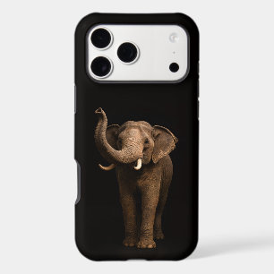 Noir 4 Luxe iPhone 17 Pro Max, Éléphant Puissant