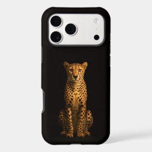 Noir 4 Luxe iPhone 17 Pro Max, Guépard Élégant