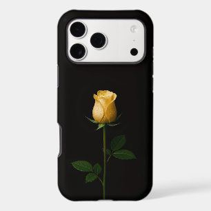 Noir 4 Luxe iPhone 17 Pro Max, Rose jaune ensoleil