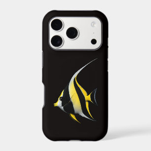 Noir 4 Luxe iPhone 17 Pro, Poisson-ange à deux ban