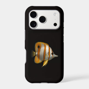 Noir 4 Luxe iPhone 17 Pro, Poisson-papillon de réc