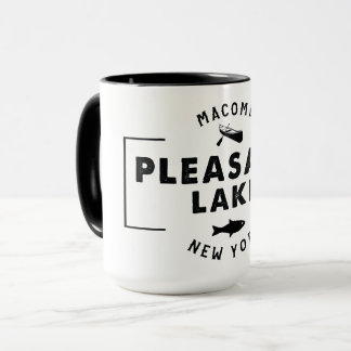 Noir agréable de lac tasse combinée de 15 onces
