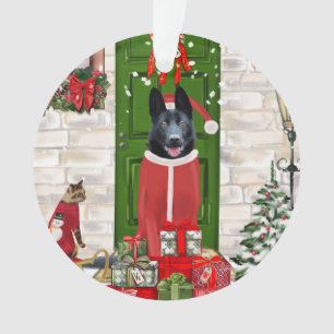 Noir Allemand Berger Chien Noël