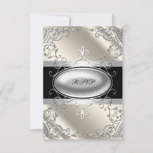 Noir Argent Ivoire Noir Blanc RSVP