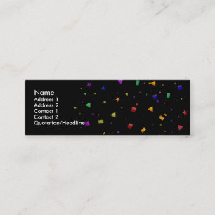 Noir avec cartes de profil Confetti