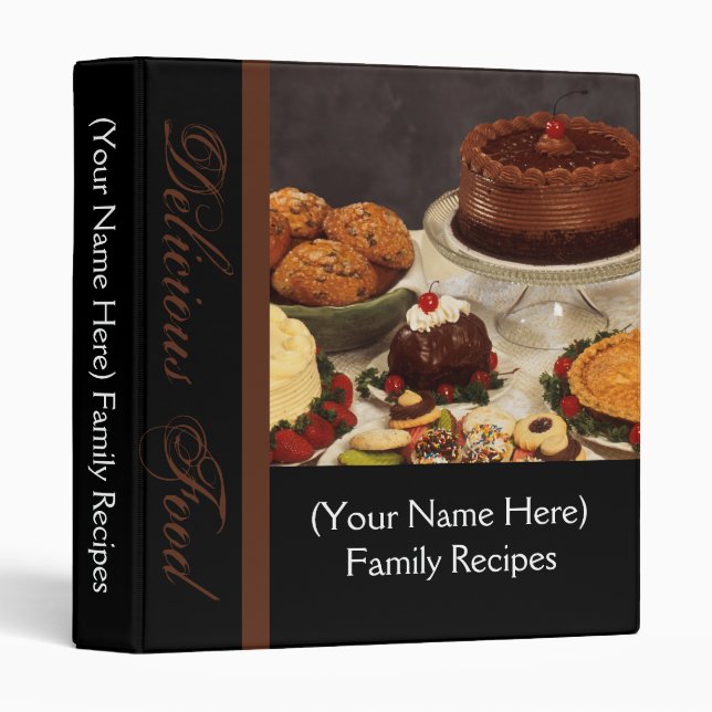 Noir avec du chocolat/le classeur recette de (Devant/Côté)