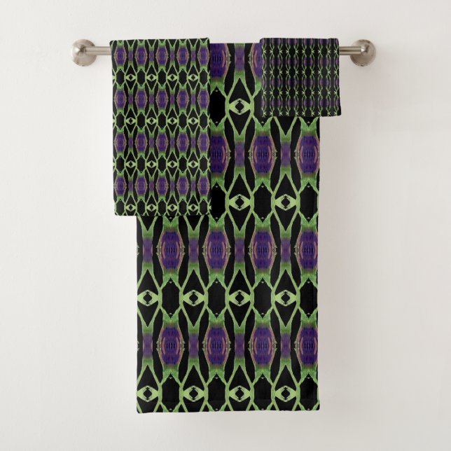 Noir Avec Vert Et Violet (En situation)