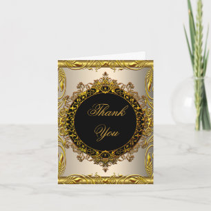 Noir beige crème élégant d'or de Merci