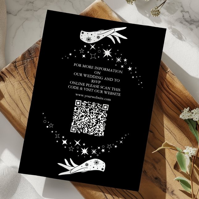 Noir Blanc La Carte de Tarot des Amants  Mariage (Créateur téléchargé)