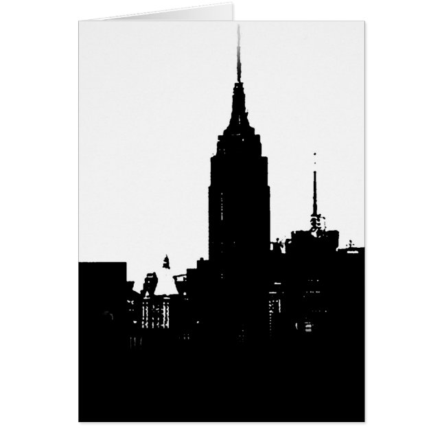 Noir blanc New York Silhouette (Devant)