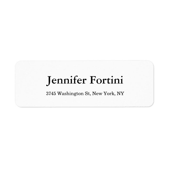 Noir & Blanc simple et élégant (Devant)