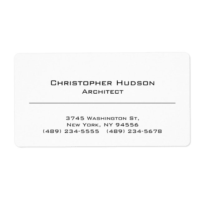 Noir Blanc Simple Plain (Devant)