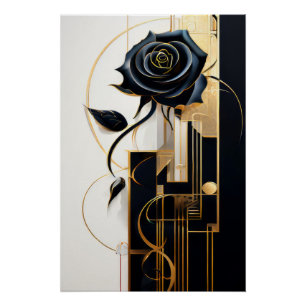 Noir Blossom Poster