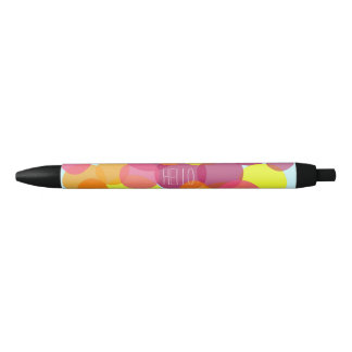 Noir Bonjour Stylo coloré