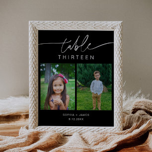 NOIR Childhood Photos Table Number 8x10 Poster