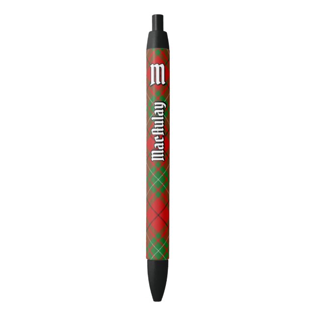 Noir Clan MacAulay Stylo Tartan (devant Vertical)