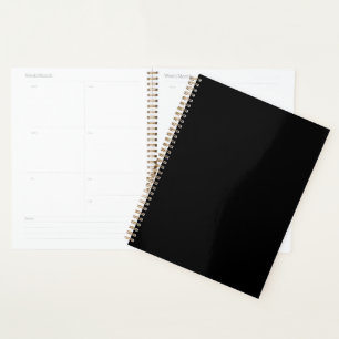 Noir classique 8,5 x 11 Planificateur pour la mais