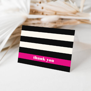 Noir, Crème et Merci Fuchsia