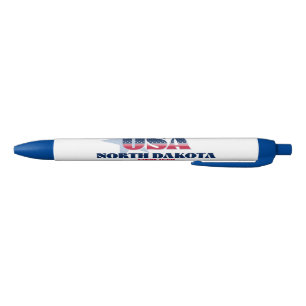 Noir Dakota du Nord un stylo à icône américain