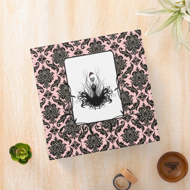 Noir Damask 1 Classeur (In Situ)