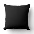 Noir de base couleur solide simple coussin minimal