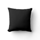 Noir de base couleur solide simple coussin minimal