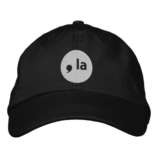 , noir de casquette de baseball de La (Devant)