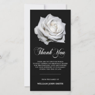 Noir de MERCI de rose blanc de fleur de sympathie